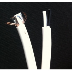 Cablu coaxial RG59 cu alimentare 75 Ohm 2x0.35